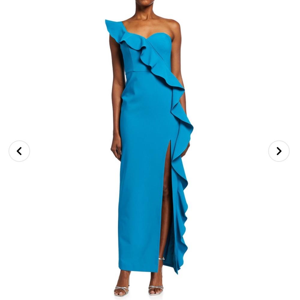 Aidan Mattox One-Shoulder Dress
